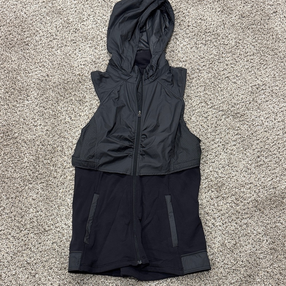 Lululemon Black Hooded Vest